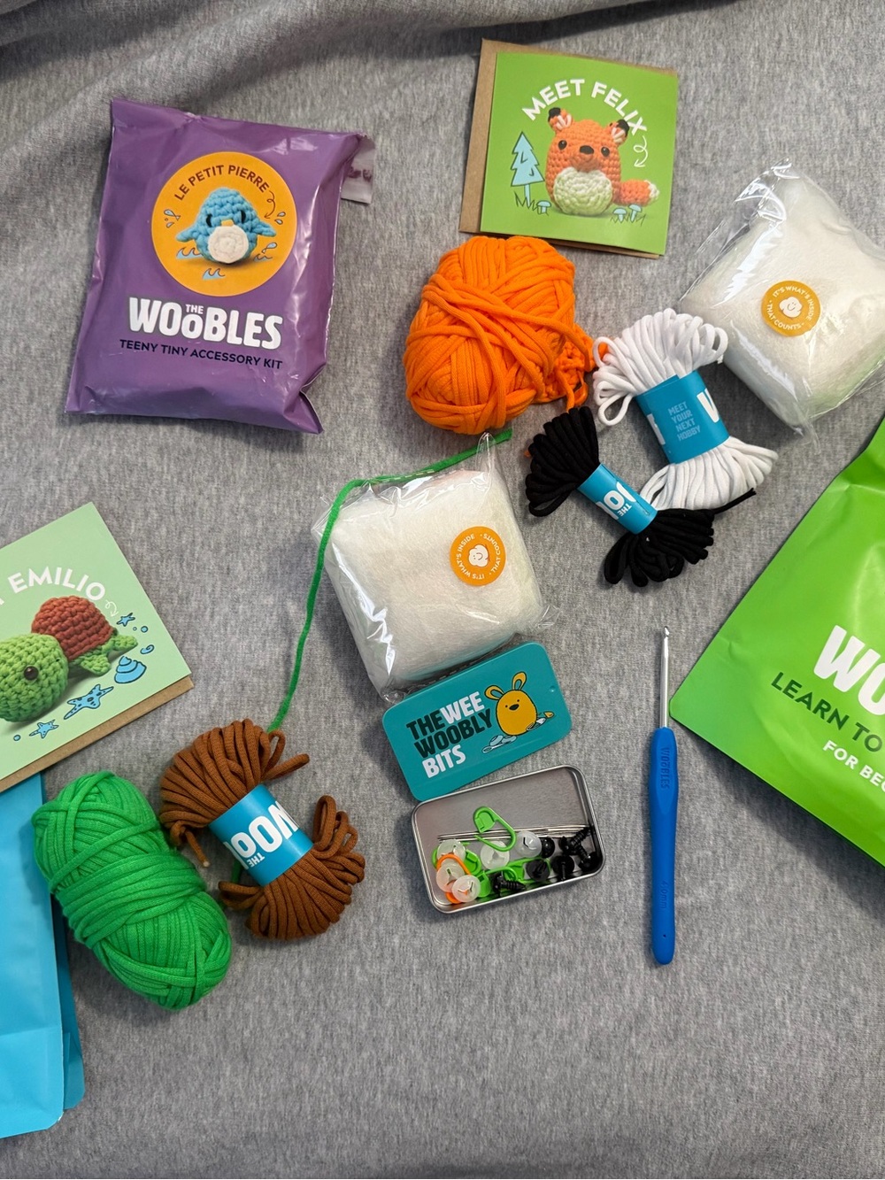 🦊Woobles BEGINNER Crochet Bundle! Felix the Fox, Emilio the Turtle + Accessories
